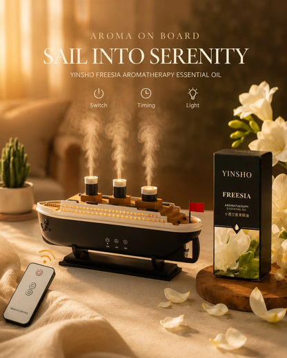 VZOIR Titanic Ship Diffuser mist in living room