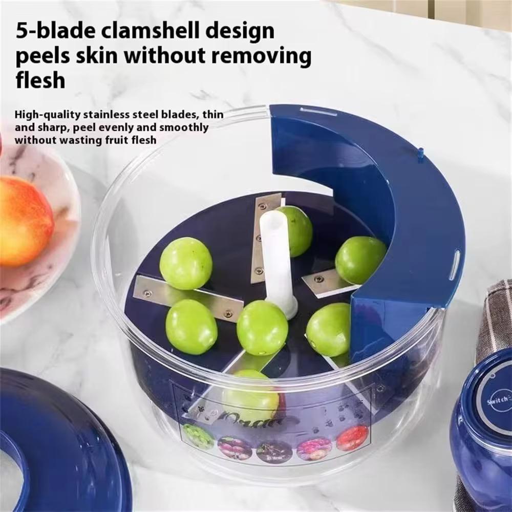 Electric Fruit Peeler Machine | Automatic 5-Blade Fruit Peeler