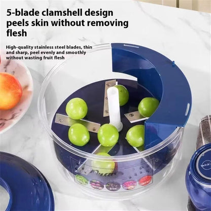 Electric Fruit Peeler Machine | Automatic 5-Blade Fruit Peeler