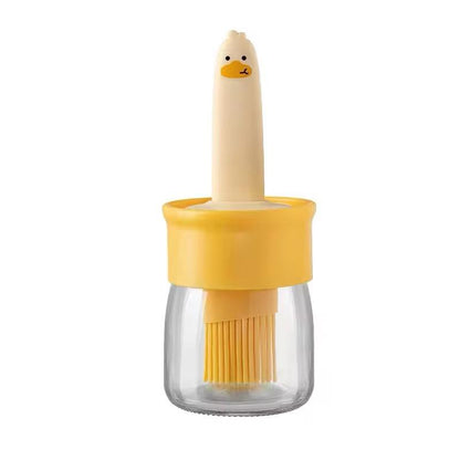 Silicone Oil Brush with Dispenser Bottle | Kitchen Oil Brush