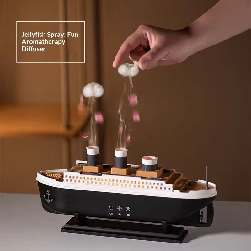 VZOIR Titanic Ship Aroma Humidifier & Diffuser with Remote Control