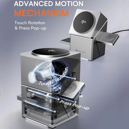 VZOIR VZ7 advanced motion mechanism touch rotation press pop-up